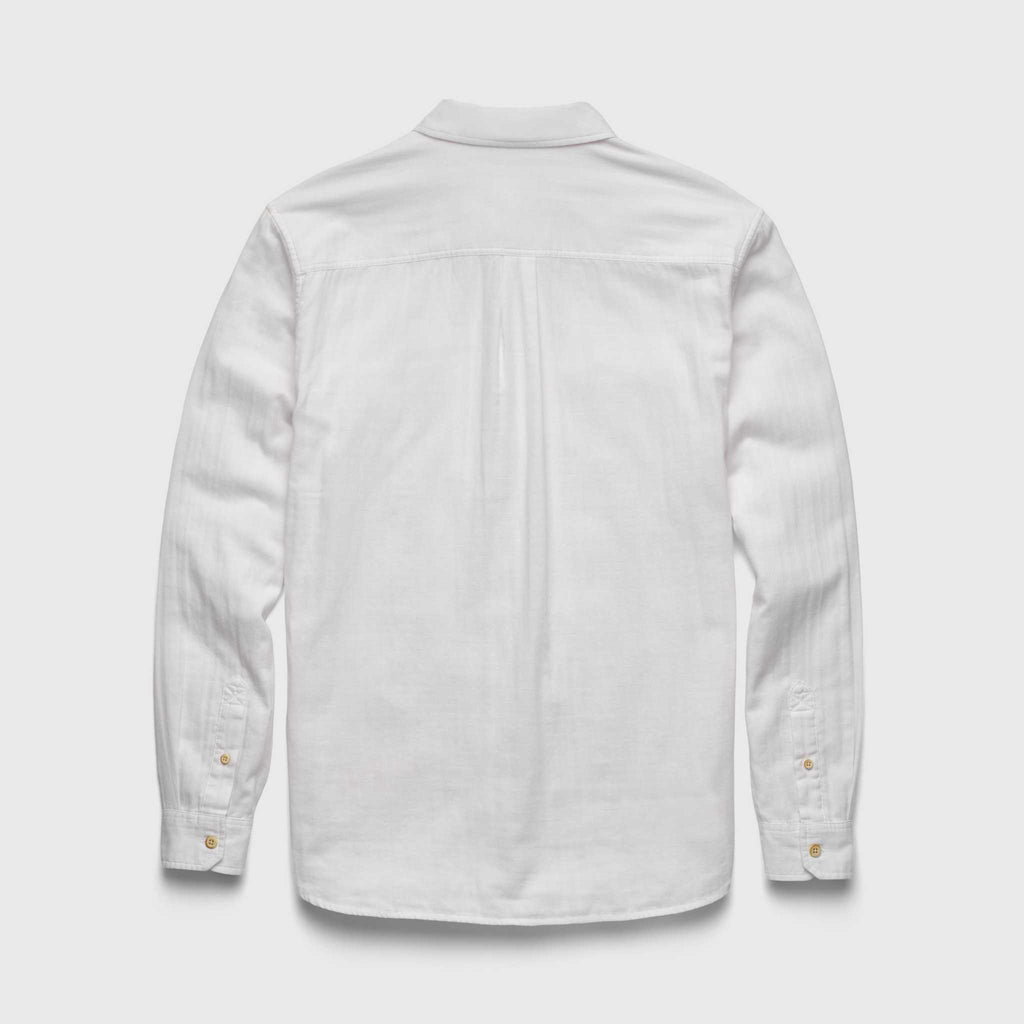 Surfside Supply Zhu Chambray Double Gauze 2-Pocket Shirt in White