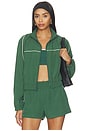 Year Tennis Windbreaker Jacket in Turf — front
