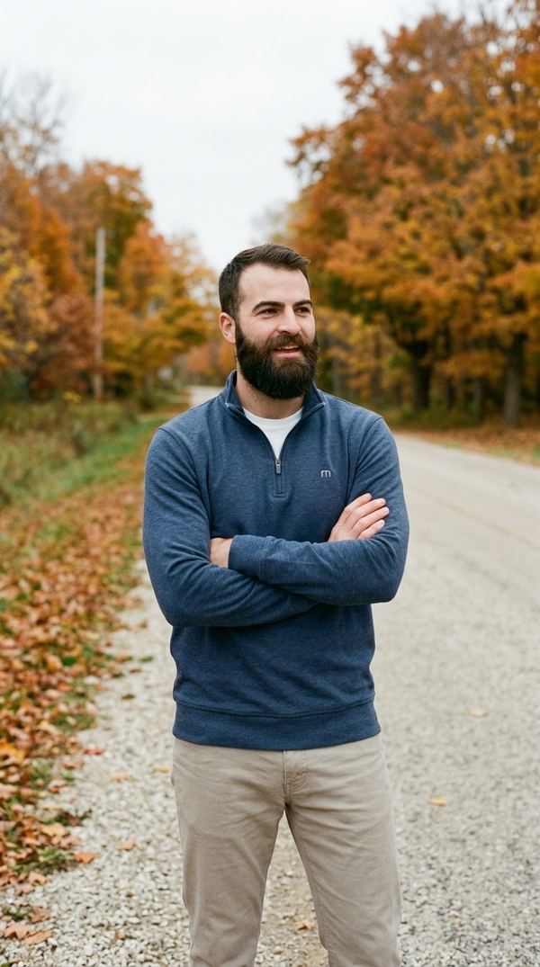 Cloud Quarter Zip 2.0 - Heather Blue Nights — Door County