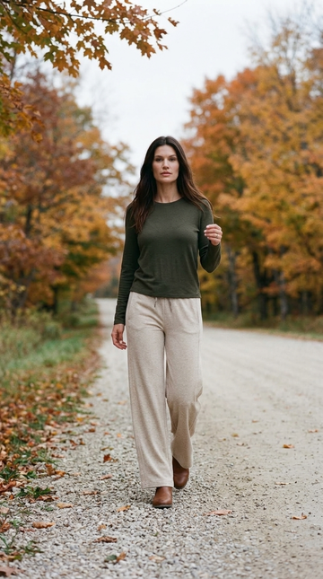 Cloud Terry Wide Leg Pant