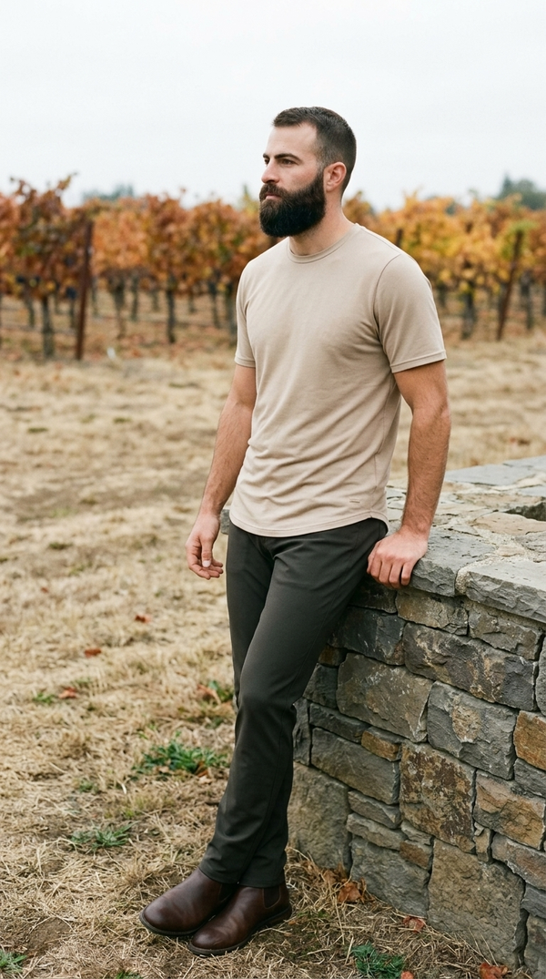 Cloud Crew Tee - Italian Sand — Napa