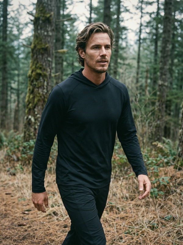 Tactical Hooded Shirt - Black — Pacific Northwest