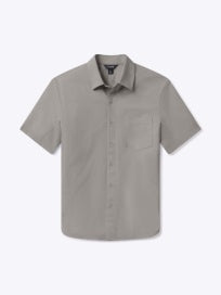 Cuts SoHo Short Sleeve Button Up in Mourning Dove