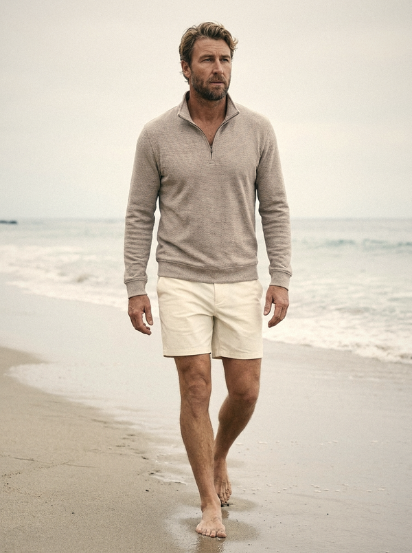 Bobby Micro Stripe 1/4 Zip SoCal
