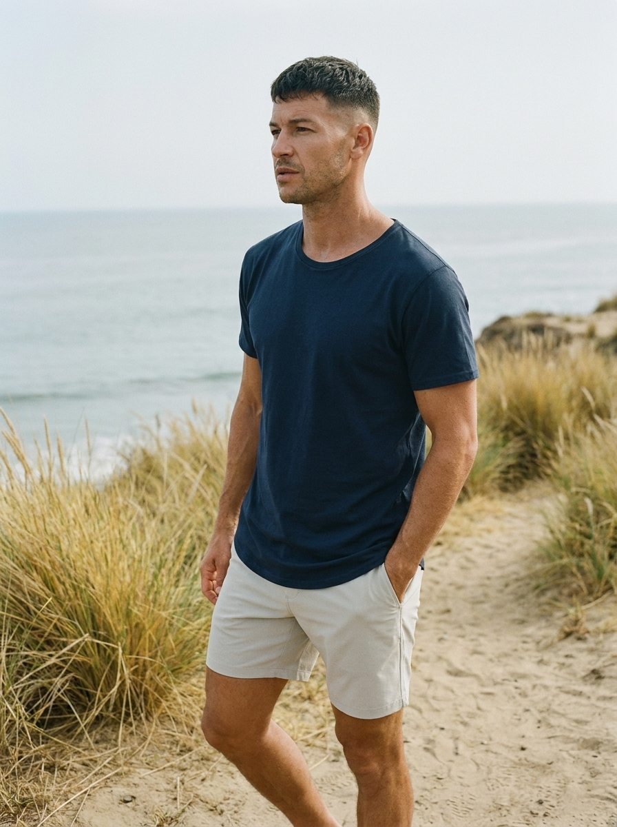 Salty S/S Scoop Tee - Navy Blazer — Southern California